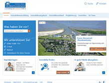 Tablet Screenshot of consulting-und-immobilien.de